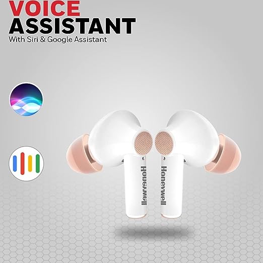 Honeywell Moxie V1000 Truly Wireless Earbuds, Bluetooth V5.0, 2 hrs uninterrupted Music with 10 mins of Charge, Dynamic 10mm*2 Drivers, 200mAh Battery, IPX4 Water Resistance, Voice Assistant Enabled Honeywell Moxie V1000 Truly Wireless Earbuds, Bluetooth V5.0, 2 hrs uninterrupted Music with 10 mins of Charge, Dynamic 10mm*2 Drivers, 200mAh Battery, IPX4 Water Resistance, Voice Assistant Enabled